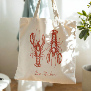 Maine Lobster Coastal Fisherman esthetisch Tote Bag