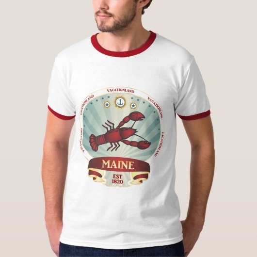 Maine Lobster Crest T-shirt (Voorkant)