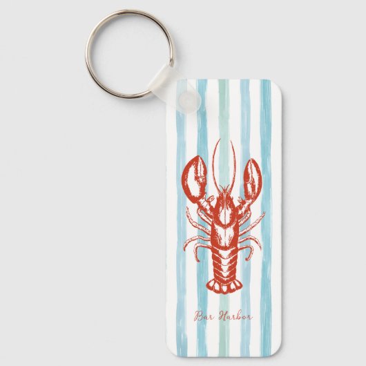 Maine Lobster Fisherman Core Stripes Sleutelhanger (Voorkant)