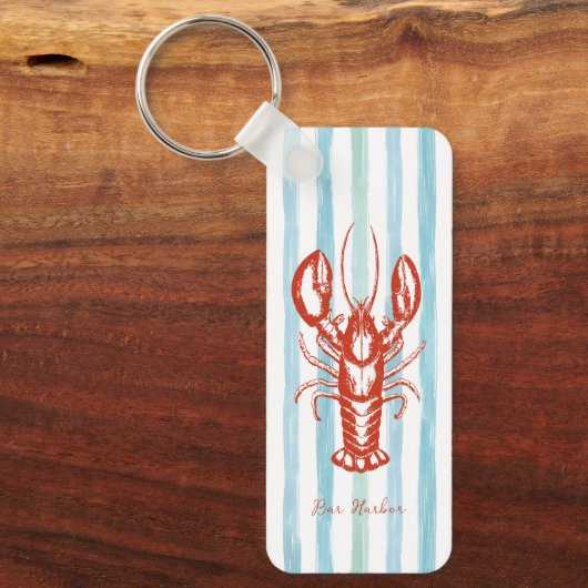 Maine Lobster Fisherman Core Stripes Sleutelhanger (Voorkant)