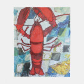 Maine Lobster Fleece Deken (Voorkant)