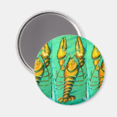 maine lobster green magnet (Voorkant / Achterkant)