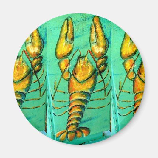 maine lobster green magnet (Voorkant)