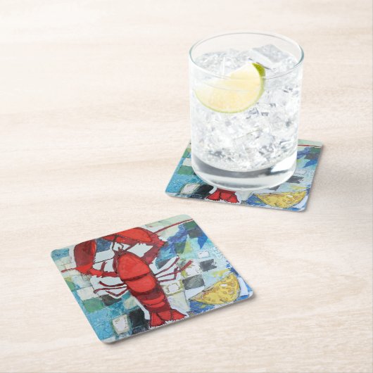 Maine Lobster Kartonnen Onderzetters (Insitu)