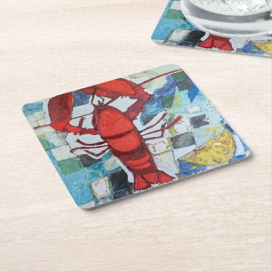 Maine Lobster Kartonnen Onderzetters (Schuin)