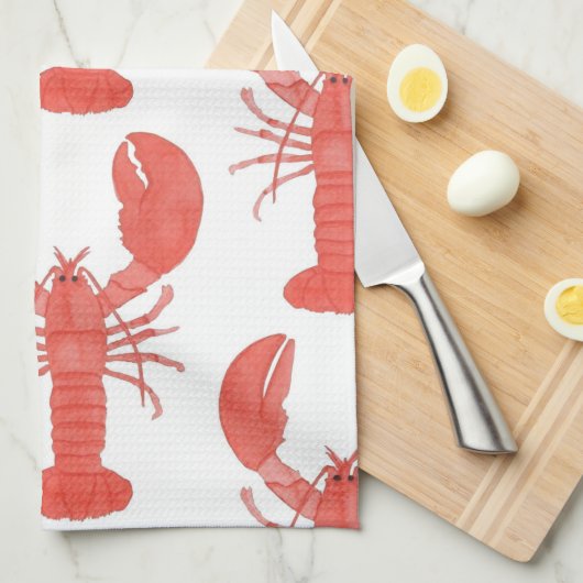 Maine lobster Kitchen tea Towels Theedoek (Quarter Fold)