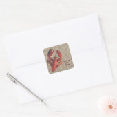 Maine Lobster Kustgroeten Sticker (Envelop)