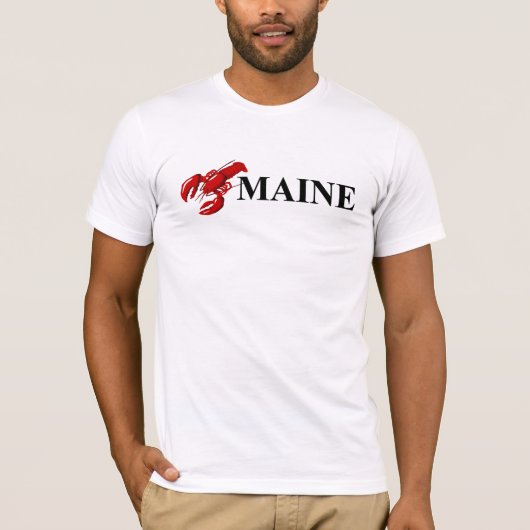 Maine Lobster Mannen T-shirt (Voorkant)