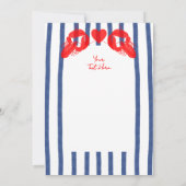 Maine Lobster Oysters Clams repetitie diner Kaart (Achterkant)