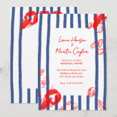 Maine Lobster Oysters Clams repetitie diner Kaart (Voorkant / Achterkant)