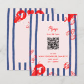 Maine Lobster Oysters Klopt Oostkust Huwelijk Kaart (Voorkant / Achterkant)