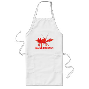 Maine Lobster Personaliseren Lang Schort