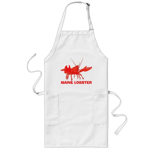 Maine Lobster Personaliseren Lang Schort (Voorkant)