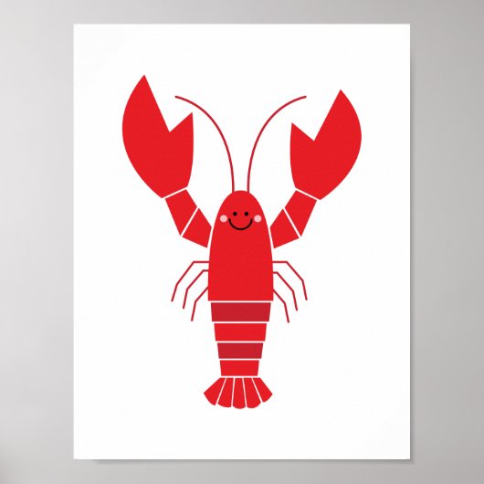 Maine Lobster Poster (Voorkant)