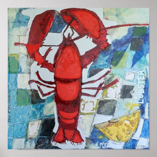 Maine Lobster Poster (Voorkant)