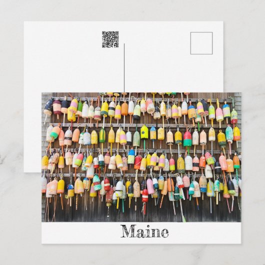 Maine Lobster Pots Briefkaart (Voorkant / Achterkant)