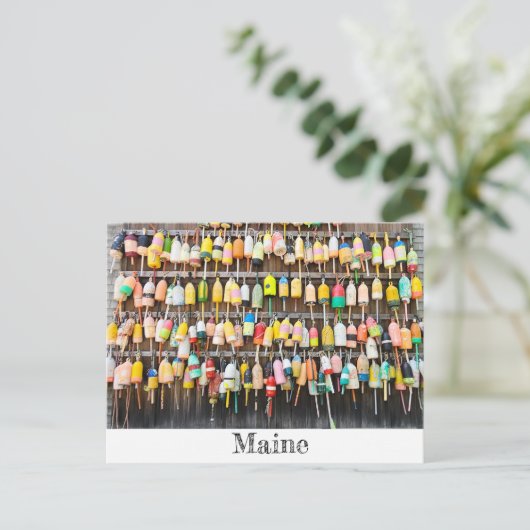 Maine Lobster Pots Briefkaart (Staand voorkant)