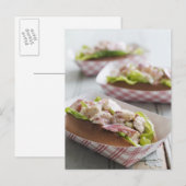 Maine Lobster Roll Briefkaart (Voorkant / Achterkant)
