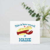 Maine Lobster Roll Briefkaart (Staand voorkant)