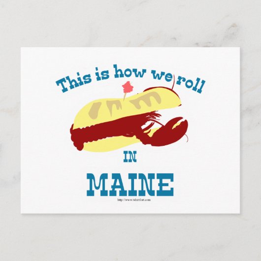 Maine Lobster Roll Briefkaart (Voorkant)
