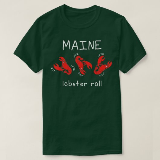 Maine lobster Roll funny tumbling lobsters T-shirt (Design voorkant)