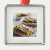 Maine Lobster Roll Metalen Ornament (Voorkant)