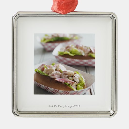 Maine Lobster Roll Metalen Ornament (Voorkant)