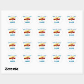 Maine Lobster Roll Ronde Sticker (Vel)