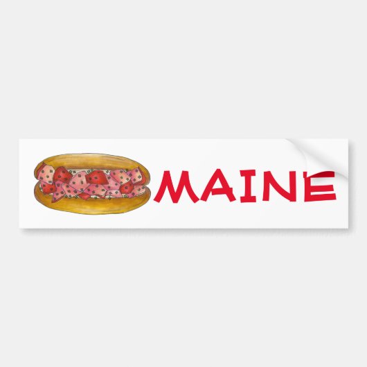 Maine Lobster Roll Sandwich Bumpersticker (Voorkant)