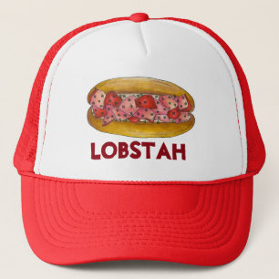 Maine Lobster Roll Sandwich LOBSTAH Vis en zeevruc Trucker Pet