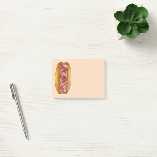 Maine Lobster Roll Sandwich Seafood Foodie Post Post-it® Notes (Kantoor)