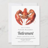 Maine Lobster Seafood Retirement Party Kaart (Voorkant)