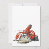 Maine Lobster Seafood Retirement Party Kaart (Achterkant)