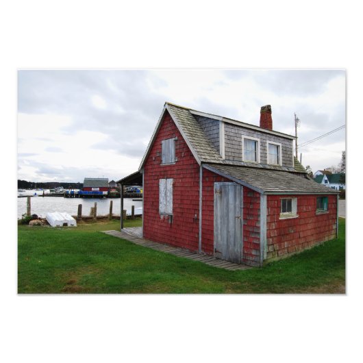 Maine Lobster Shack 19x13 Foto Afdruk (Voorkant)