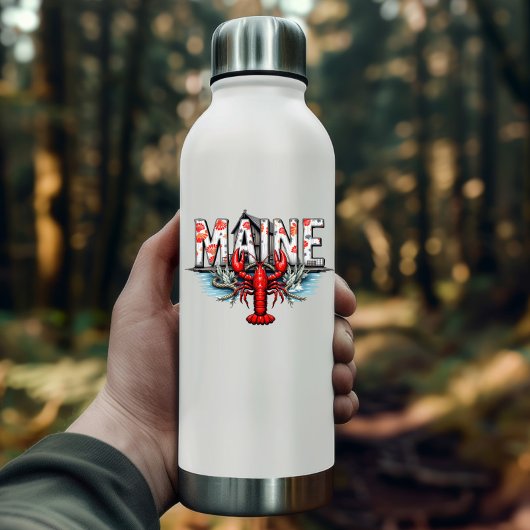 Maine Lobster Sticker | Coastal State Travel Decal