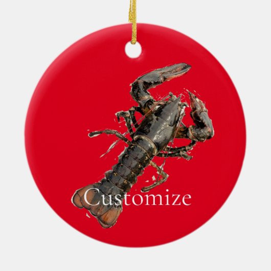 Maine Lobster Thunder_Cove, vers Keramisch Ornament (Achterkant)