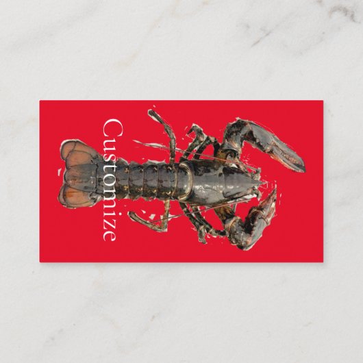 Maine Lobster Thunder_Cove, vers Visitekaartje (Achterkant)