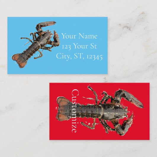Maine Lobster Thunder_Cove, vers Visitekaartje (Voorkant / Achterkant)
