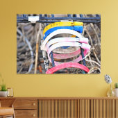 Maine Lobster Trap Labels Canvas Afdruk (Insitu (Woonkamer))