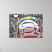 Maine Lobster Trap Labels Canvas Afdruk (Voorkant)