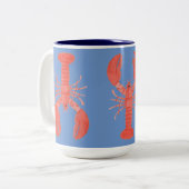 Maine Lobster Two-Tone Mok, 15 oz Tweekleurige Koffiemok (Voorkant links)