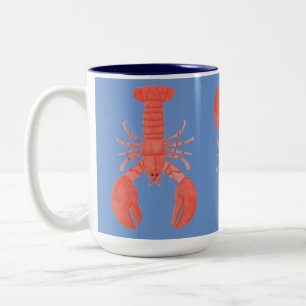 Maine Lobster Two-Tone Mok, 15 oz Tweekleurige Koffiemok