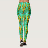 maine lobsters op groen leggings (Achterkant)