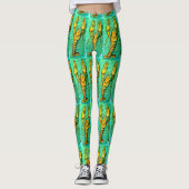 maine lobsters op groen leggings (Voorkant)