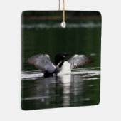 Maine Loon Keramisch Ornament (Rechts)