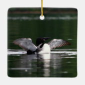 Maine Loon Keramisch Ornament (Achterkant)