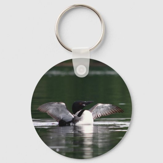 Maine Loon Sleutelhanger (Achterkant)
