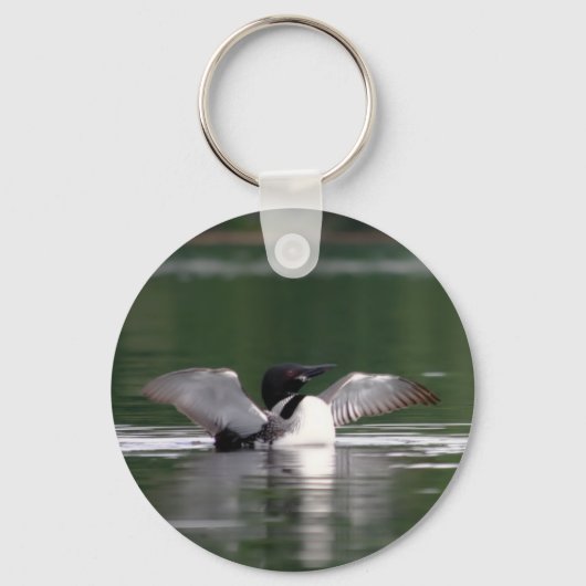 Maine Loon Sleutelhanger (Achterkant)