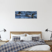 Maine Loons Canvas Afdruk (Insitu (Slaapkamer))