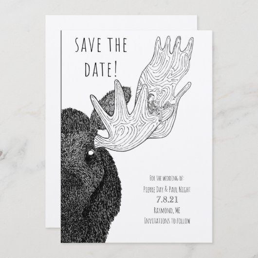 Maine Love - Sparen de Datum Save The Date (Voorkant / Achterkant)